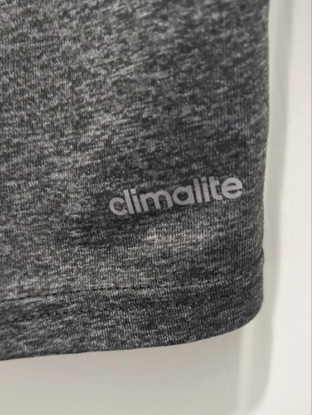 adidas Gray Heather Short-Sleeve Athletic Tee